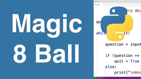 Magic 8 ball in python